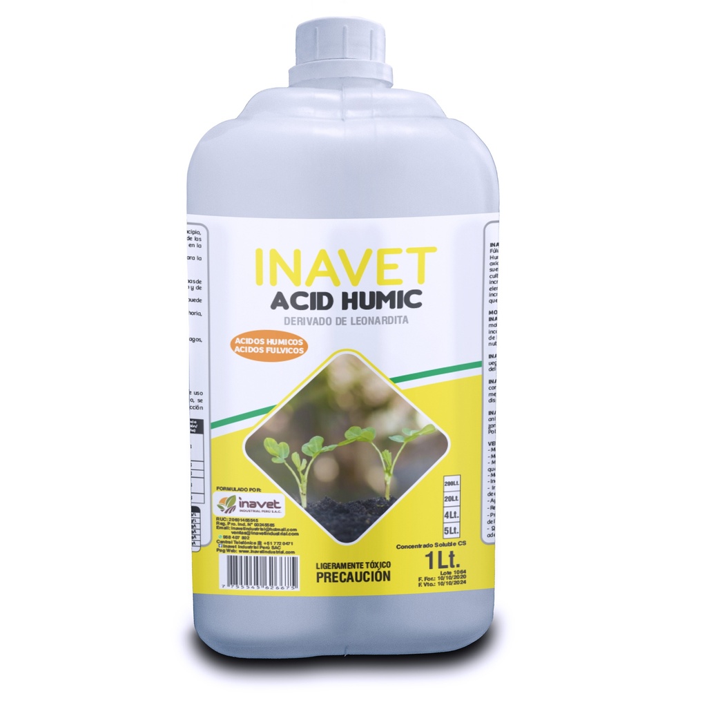 INAVET FERTIL - ACID HUMIC - 4LT