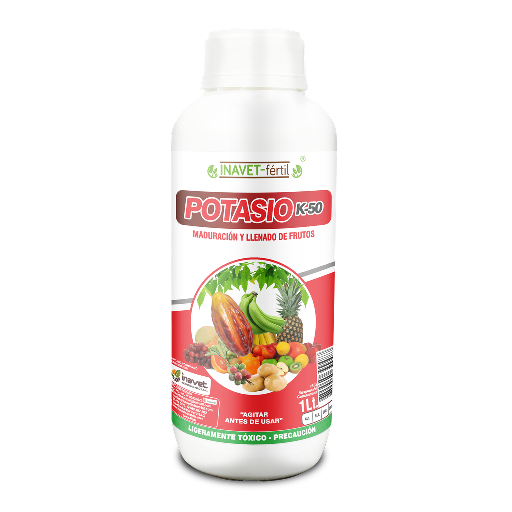 INAVET FERTIL - POTASIO K-50 - 1LT ( color: palo rosa)